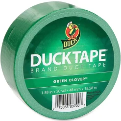Duck Brand Brand Color Duct Tape - 20 yd Length x 1.88" Width - Green - For Repairing, Color Coding, Packing, Crafting - 1 Roll