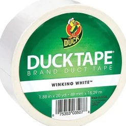 Duck Brand Color Duct Tape, 1.88" x 20 Yd., White