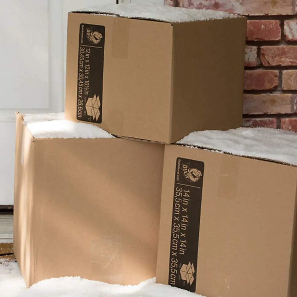 Duck® Brand Kraft Box, 14" x 14" x 14", 100% Recycled, Brown, Total Qty 1