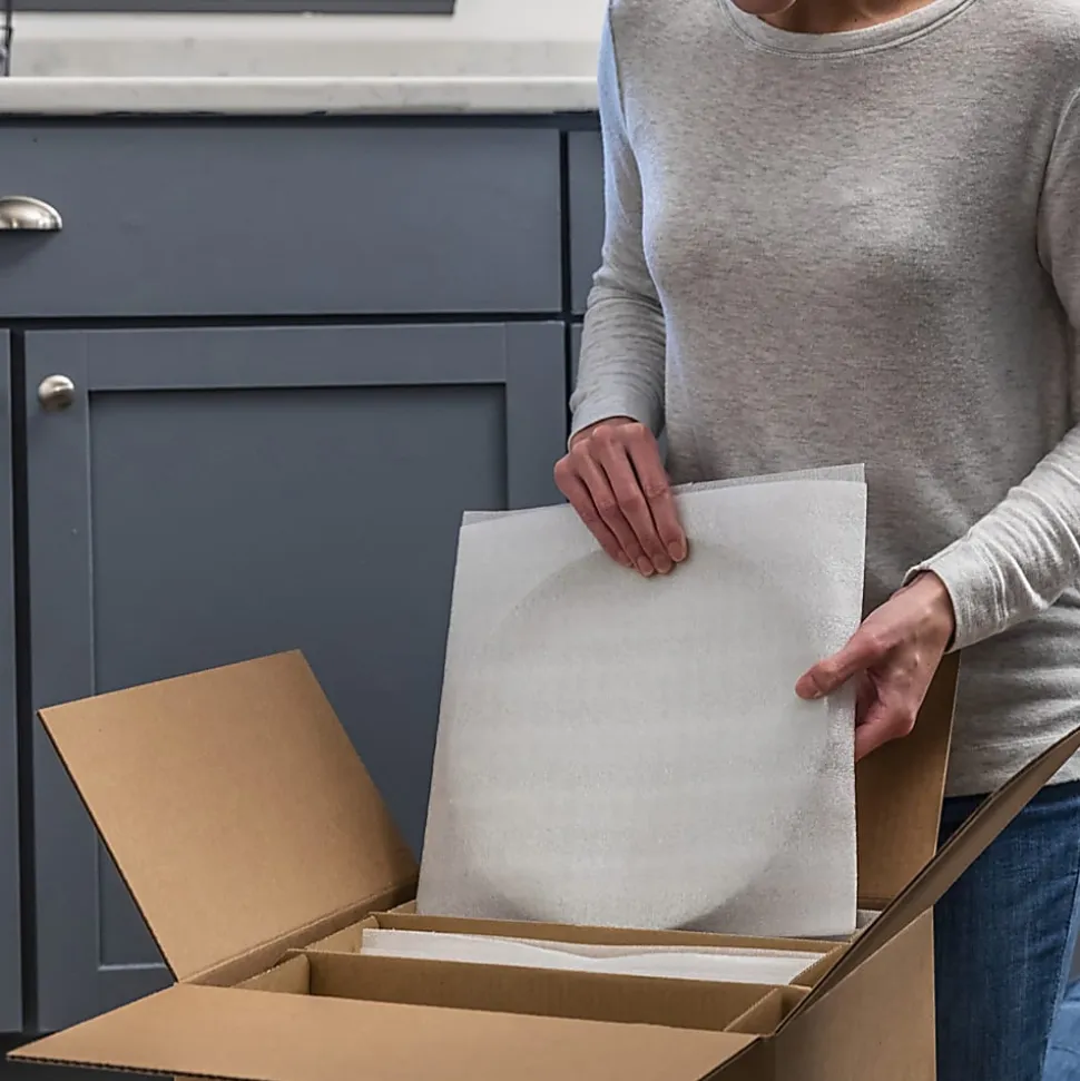 Duck Brand Packing Wrap - 12" Width x 12" Length - Non-abrasive - Foam - Clear - 8 / Pack