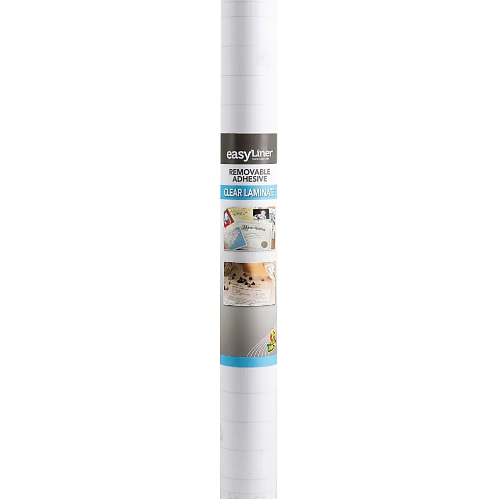 Duck® Brand Peel & Stick Laminate Roll, 18" x 24', Clear
