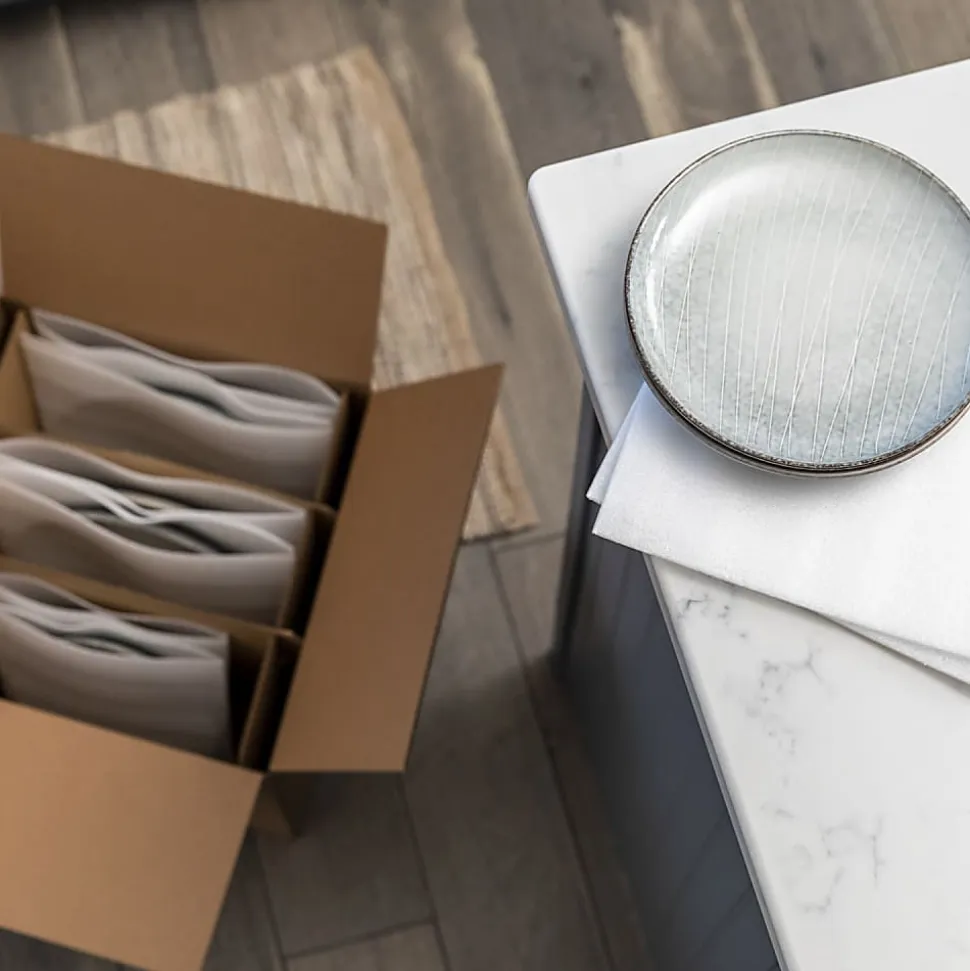 Duck Dish Moving And Storage Kit, 14" x 14" x 14", Kit Of 18 Pieces