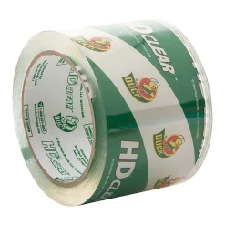 Duck® HD Clear™ Extra-Wide Heavy Duty Packaging Tape, 3