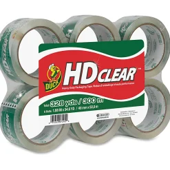 Duck® HD Clear™ Heavy-Duty Packaging Tape, 3