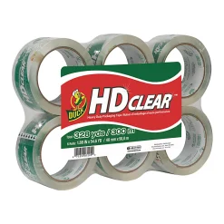 Duck® HD Clear™ Heavy-Duty Packaging Tape, 3