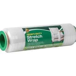 Duck Heavy-duty Stretch Wrap - 15" Width x 1000 ft Length - Heavy Duty, Handle, Self-stick, Residue-free, Non-adhesive - Plastic - Clear - 1 Each