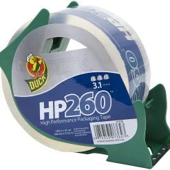 Duck® HP260™ Packaging Tape, In Dispenser, 2" x 60 Yd., Clear