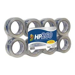 Duck® HP260™ Packaging Tape, 1-7/8" x 60 Yd., Clear, Pack Of 8 Rolls