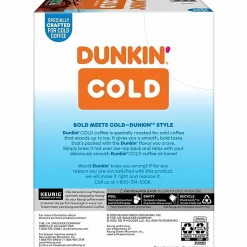Dunkin' Brew K-Cup, Pod Over Ice, Keurig Single Serve K-Cup Pods, 22 Count - Smooth - K-Cup, Pod - Roasted, Arabica - Kosher - 22 / Pack