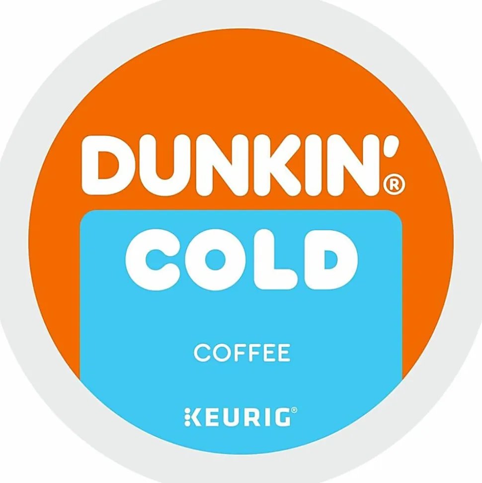 Dunkin' Brew K-Cup, Pod Over Ice, Keurig Single Serve K-Cup Pods, 22 Count - Smooth - K-Cup, Pod - Roasted, Arabica - Kosher - 22 / Pack