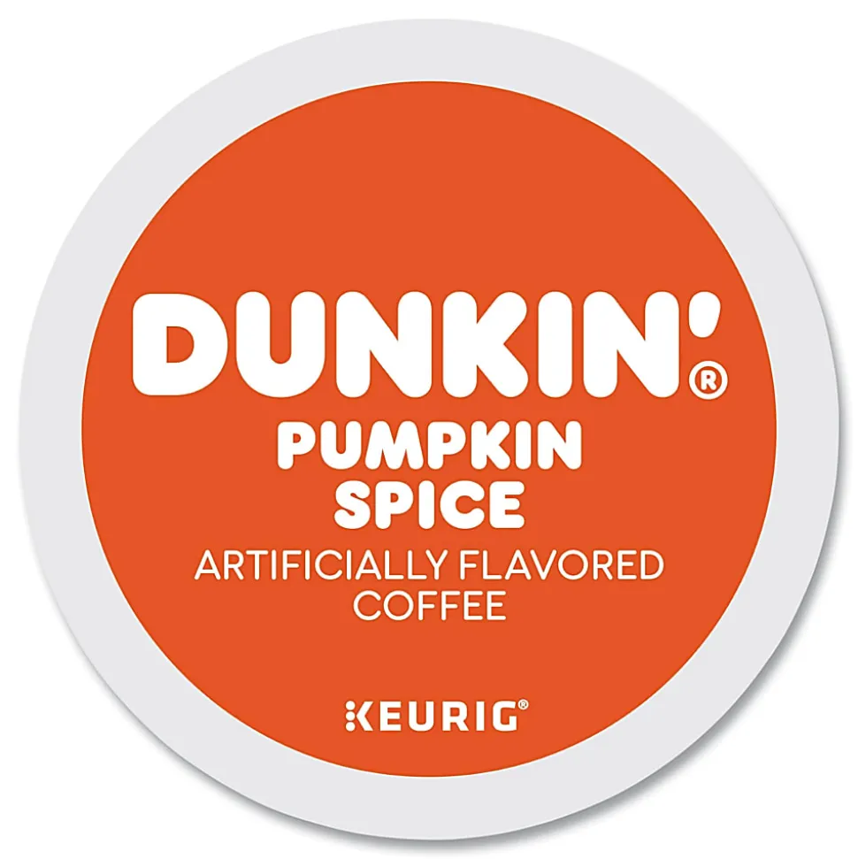 Dunkin' Donuts Dunkin Donuts K Cup Pods, Pumpkin Spice, Box Of 22 Pods