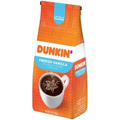 Dunkin' Donuts® Ground Coffee, French Vanilla, 12 Oz Per Bag