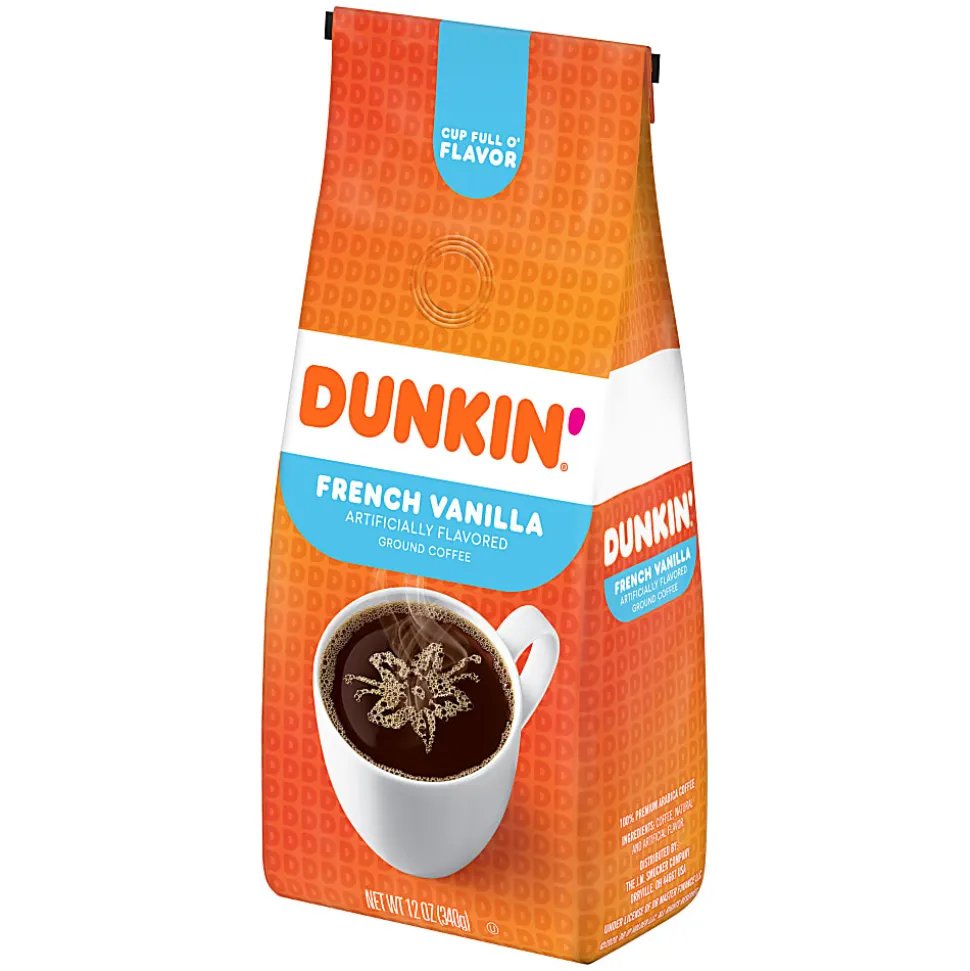 Dunkin' Donuts® Ground Coffee, French Vanilla, 12 Oz Per Bag