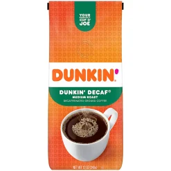 Dunkin' Donuts® Ground Coffee, Medium Roast, Decaf, 12 Oz Per Bag