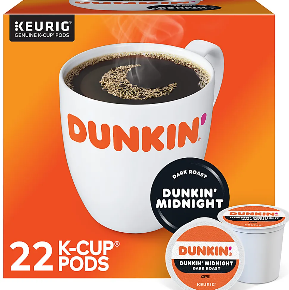 Dunkin' Donuts Midnight Single-Serve Coffee K-Cup®, Carton Of 22