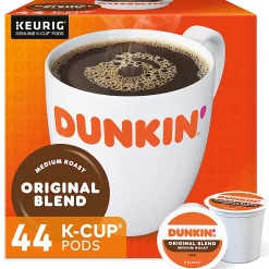 Dunkin' Donuts Single-Serve Coffee K-Cup®, Original Blend, Carton Of 44
