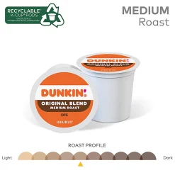 Dunkin' Donuts Single-Serve Coffee K-Cup®, Original Blend, Carton Of 44