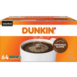 Dunkin' Donuts Single-Serve Coffee K-Cup® Pods, Original Blend, Medium Roast, Carton Of 64 Pods