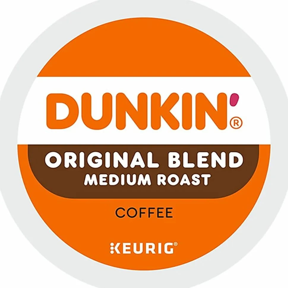 Dunkin' Donuts Single-Serve Coffee K-Cup® Pods, Original Blend, Medium Roast, Carton Of 64 Pods