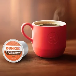 Dunkin' Donuts Single-Serve Coffee K-Cup® Pods, Original Blend, Medium Roast, Carton Of 64 Pods