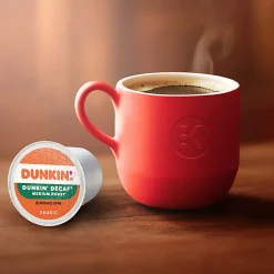 Dunkin' Donuts Single-Serve Coffee K-Cup®, Decaffeinated, Carton Of 22