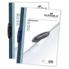 DURABLE SWINGCLIP - Clip file - for 10.98 in x 8.5 in - capacity: 30 sheets - clear with dark blue clip (pack of 25)
