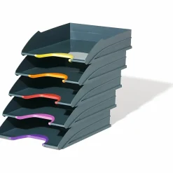 DURABLE® VARICOLOR® Stackable 5 Letter Trays - 10-1/2