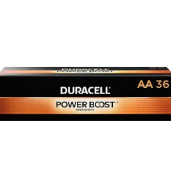 Duracell® Coppertop AA Alkaline Batteries, Box of 36