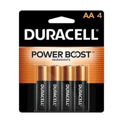 Duracell® Coppertop AA Alkaline Batteries, Pack of 4