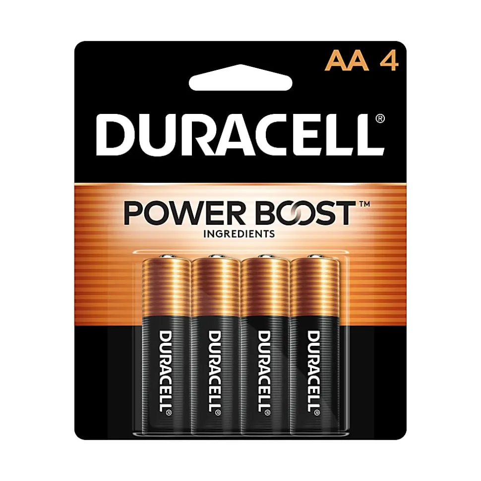 Duracell® Coppertop AA Alkaline Batteries, Pack of 4