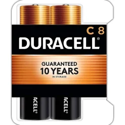 Duracell® Coppertop C Alkaline Batteries, Pack of 8, MN14RT8Z