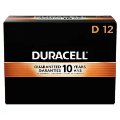 Duracell® Coppertop D Alkaline Batteries, Box of 12, Case of 6 Boxes