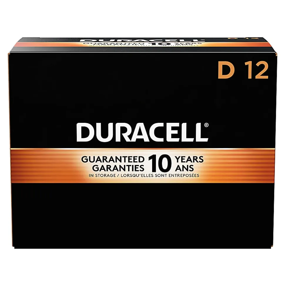 Duracell® Coppertop D Alkaline Batteries, Box of 12, Case of 6 Boxes