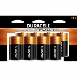 Duracell® Coppertop D Alkaline Batteries, Pack of 8, MN13RT8Z