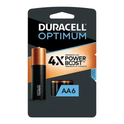 Duracell® Optimum AA Alkaline Batteries, Pack Of 6
