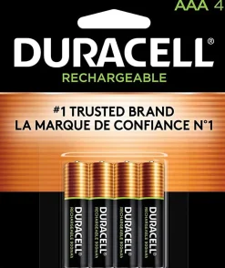 Duracell Rechargeable AAA Batteries, Pack of 4
