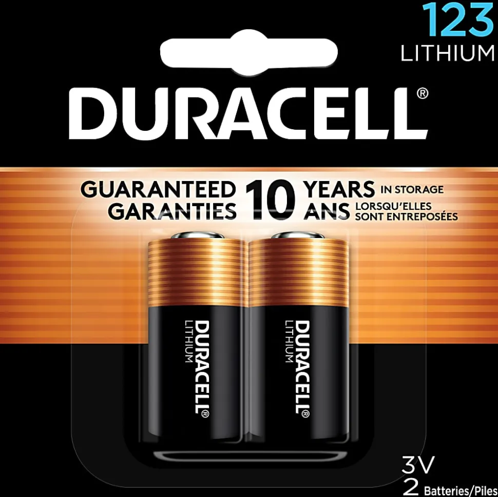 Duracell® 123 3V High Power Lithium Batteries, Pack of 2