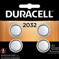 Duracell® 2032 3V Lithium Coin Batteries, Pack of 4