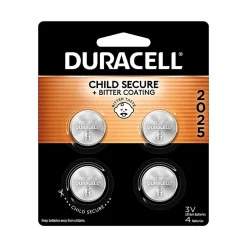 Duracell® 2025 3V Lithium Coin Batteries, Pack of 4
