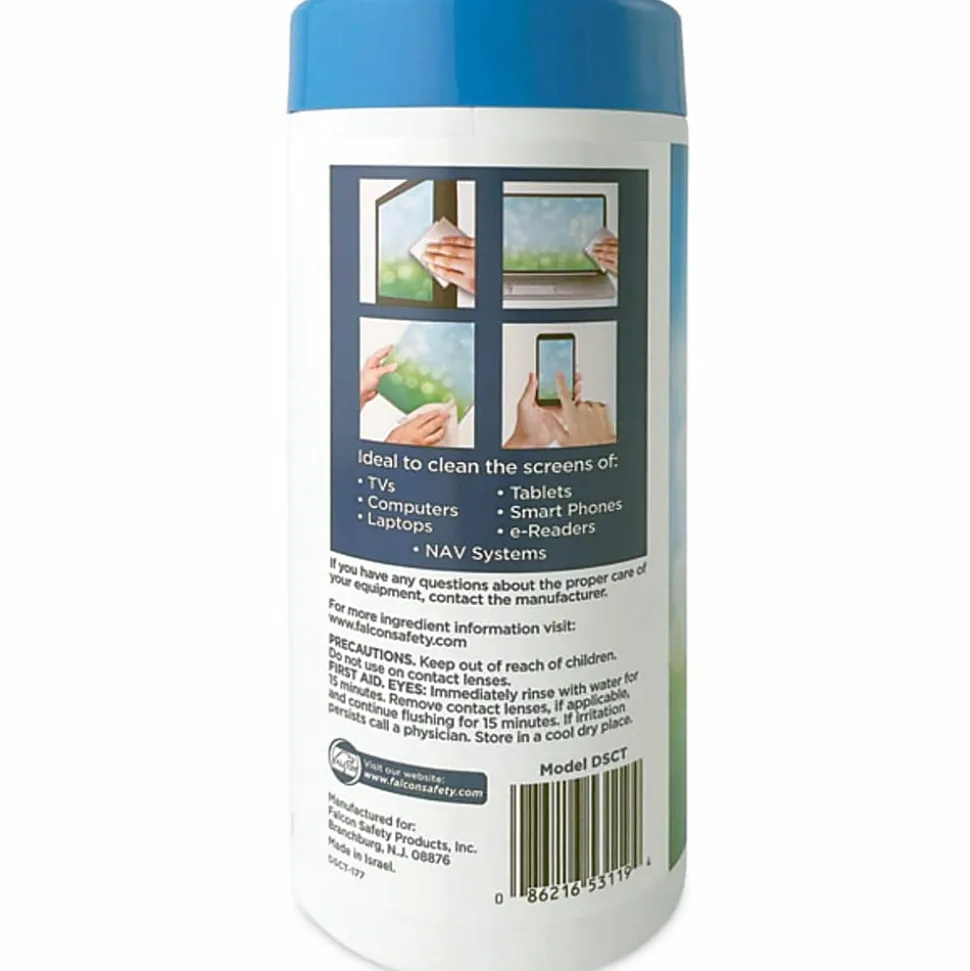 Dust Off Antistatic Monitor Wipes, Pack Of 80
