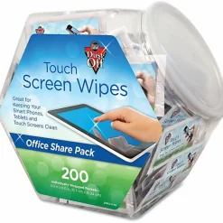 Dust-Off Antistatic Monitor Wipes, Pack Of 200