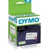 DYMO® Authentic LW Name Badge Labels with 12-Hour Expiration Notification Disks for LabelWriter™ Label Printers, White, 2-1/4" x 4", 1 Roll of 250