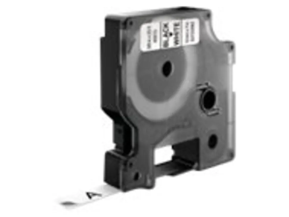 DYMO® D1 41913 Black-On-White Tape, Water-Resistant, 0.38" x 23'