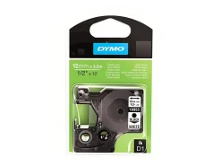 Dymo D1 High-Performance Flexible Nylon Fabric Tape For DYMO LabelManager Label Makers, 1/2” x 12’, Black Print on White