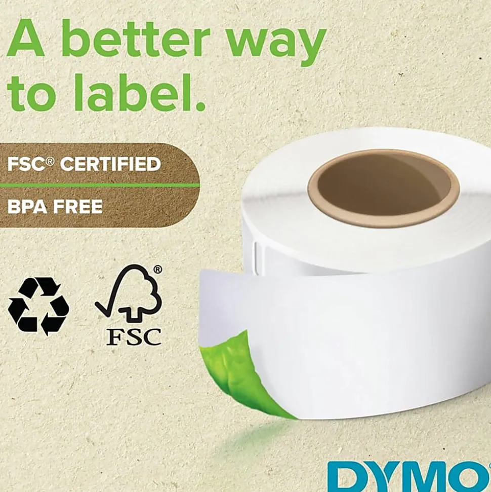 DYMO® Extra-Large Shipping Labels For LabelWriter® Label Printers, 4" x 6", White, 220 Labels Per Roll, Pack Of 2 Rolls