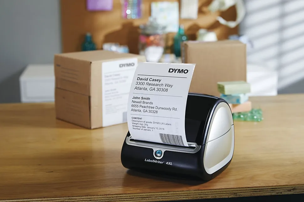 DYMO® Extra-Large Shipping Labels For LabelWriter® Label Printers, 4" x 6", White, 220 Labels Per Roll, Pack Of 2 Rolls