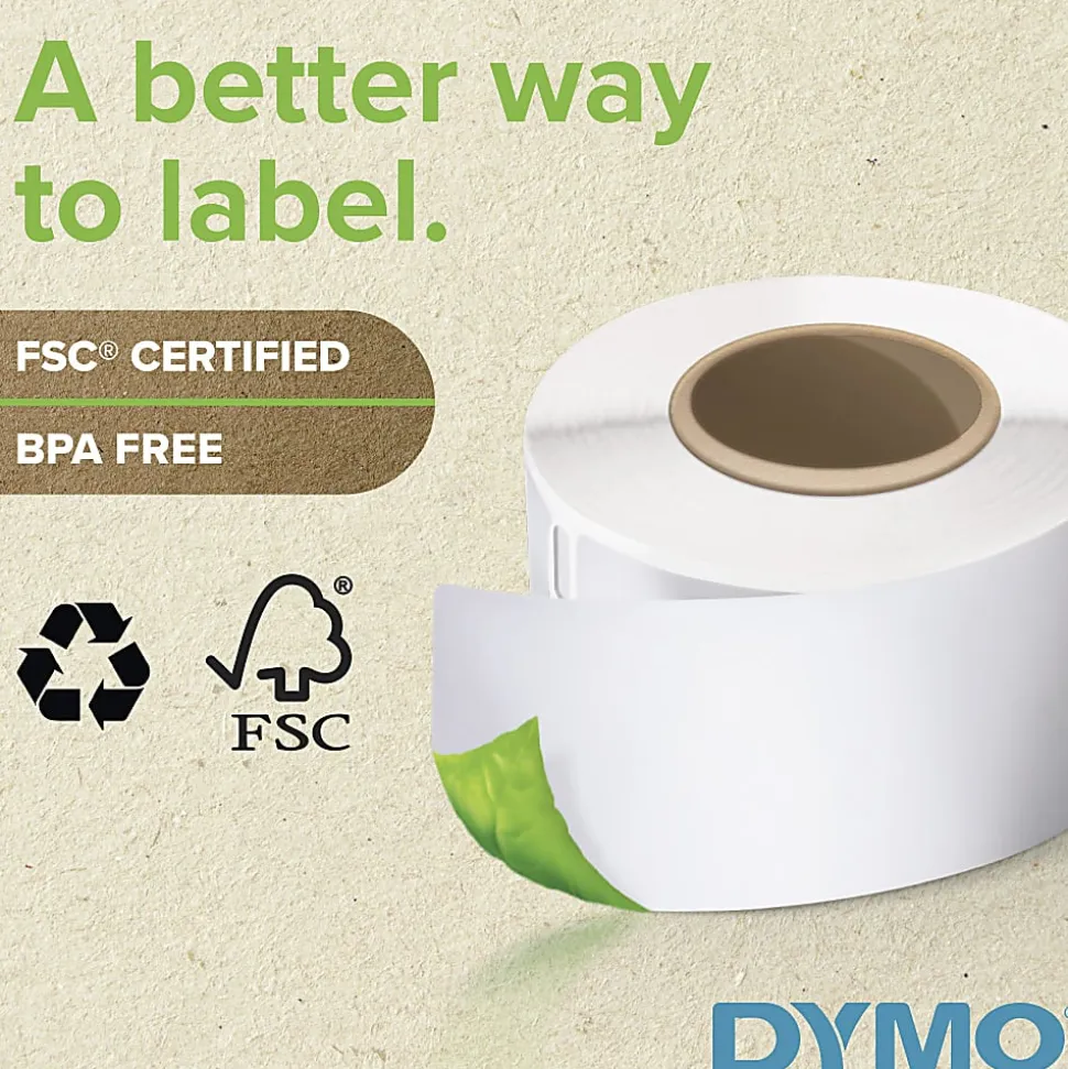 DYMO® LabelWriter® 30254 Clear Address Label, Roll Of 130 Labels