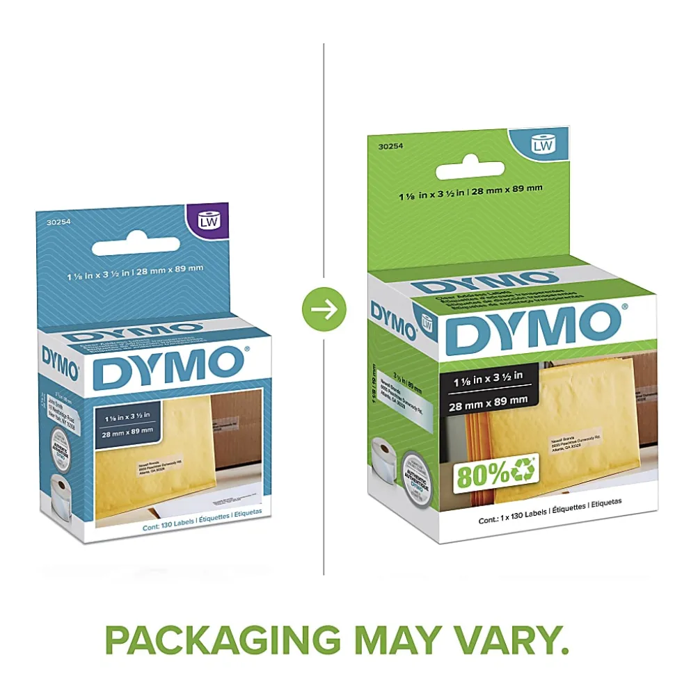 DYMO® LabelWriter® 30254 Clear Address Label, Roll Of 130 Labels