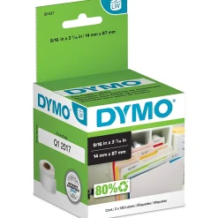 DYMO® LabelWriter® 30327 File Folder Labels, 3 7/16" x 9/16", Pack Of 2