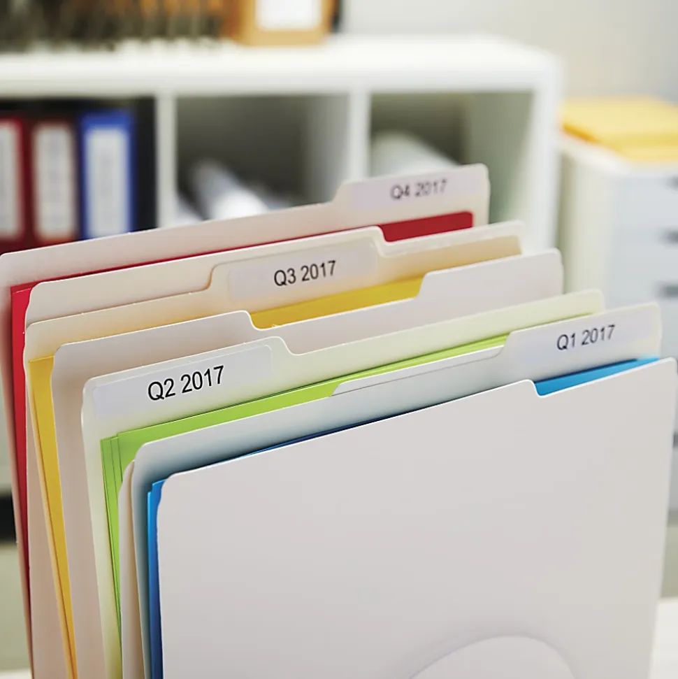 DYMO® LabelWriter® 30327 File Folder Labels, 3 7/16" x 9/16", Pack Of 2